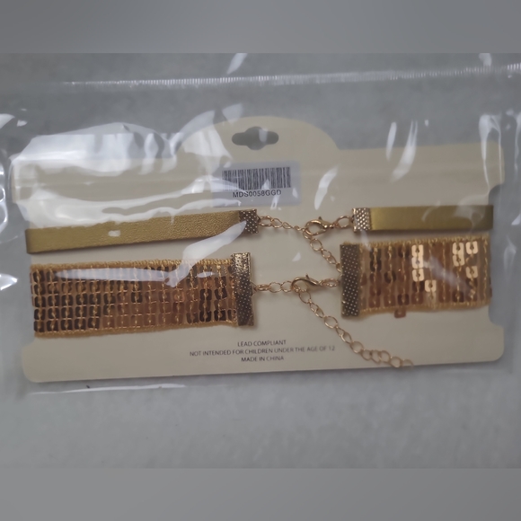 MIA collection 2 piece gold choker set. Brand new - Picture 2 of 4